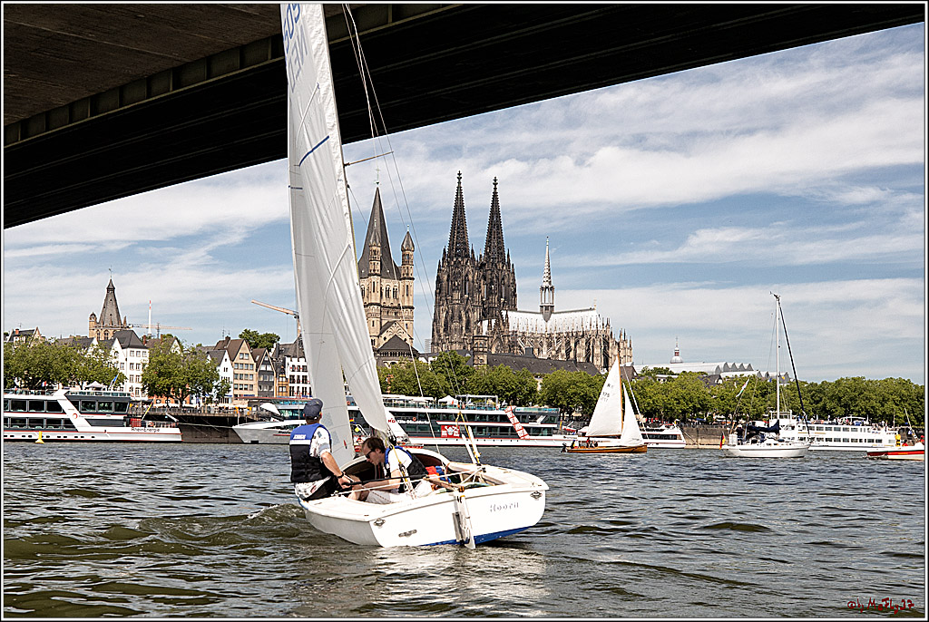 100 Jahre Rheinwoche 2022 - 1. Wettfahrt Porz - Hitdorf, 03.06.2022,